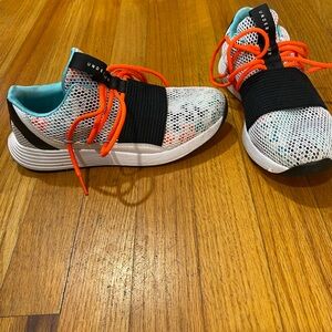 Under Armour Kids' White and Orange Sneakers